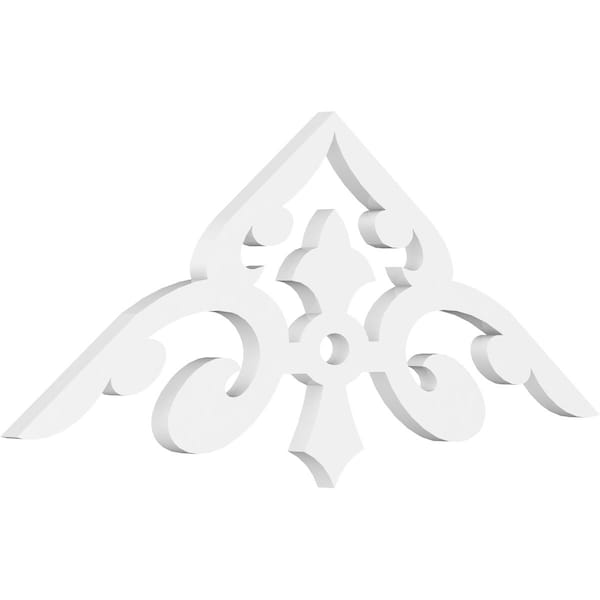 Ekena Millwork Pitch Whitman Architectural Grade PVC Gable Pediment, 36"W x 13 1/2"H x 1"P (9/12) GPP036X014X100WHI - main
